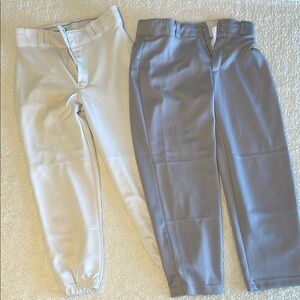Champro Wilson Baseball pant bundle youth XLG extra large gray and white